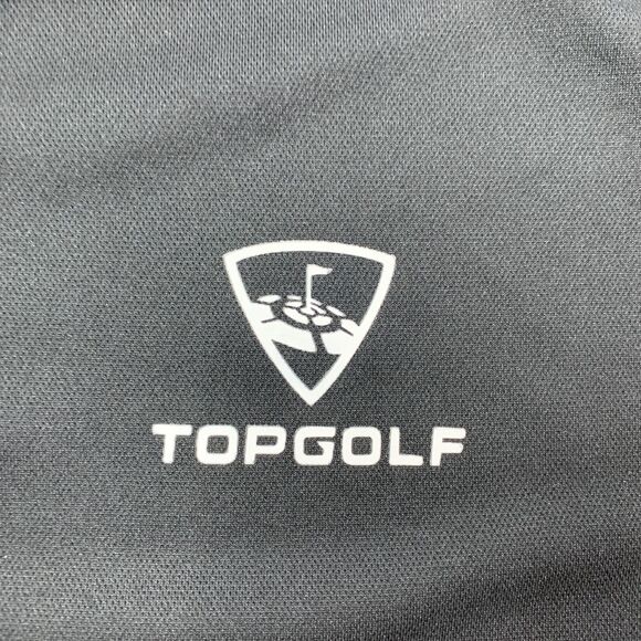 TopGolf Polo Shirt Mens XL Extra Large Black Moisture Wick Collared Short Sleeve - Picture 4 of 10